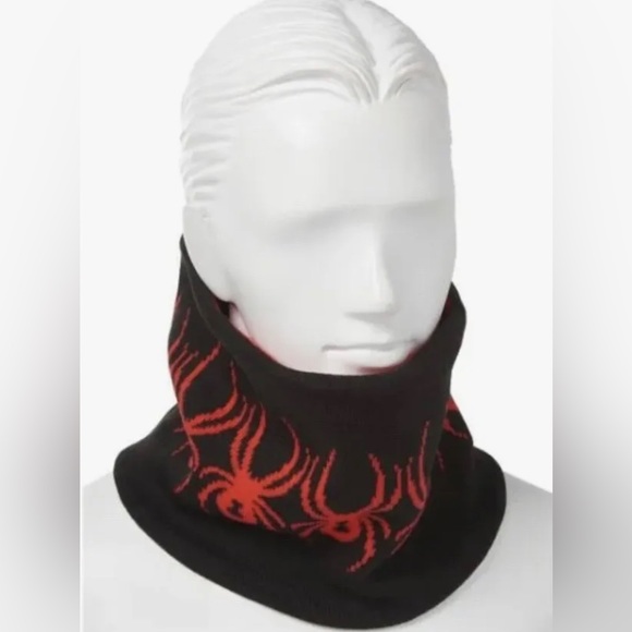 Spyder Men’s red & black, reversible neck Gaiter O/S New without tag! - Picture 11 of 13